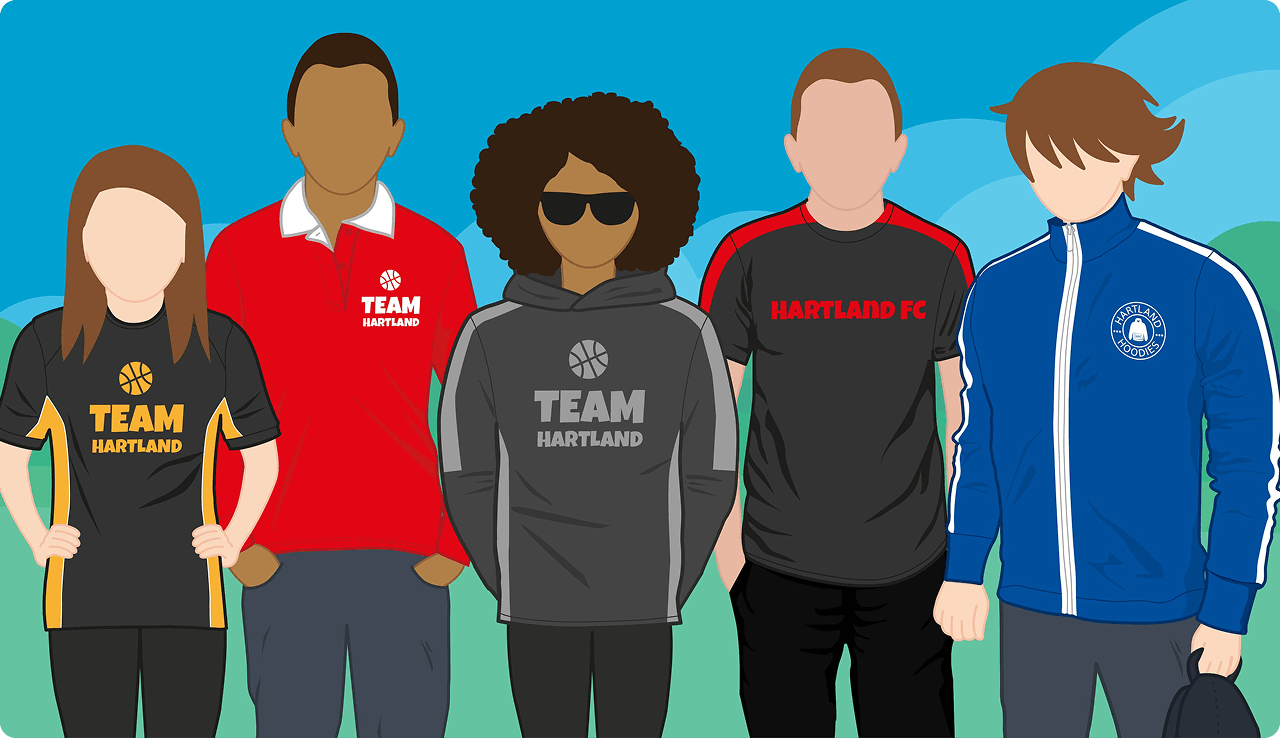 Branded to your team colours